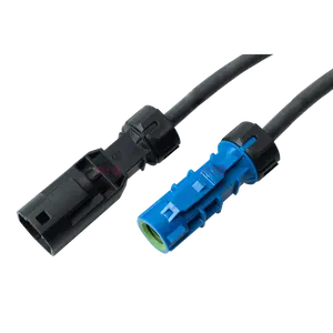 Fakra Z LVDS High-Speed Data H-SD Female-to-Male Waterproof Shielded Dacar 535 4-Core Jack-to-Plug Cable for Connectors