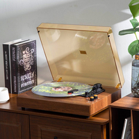 Vente flash - tourne-disque multifonctionnel avec Bluetooth et USB, gramophone rétro en bois, double haut-parleur, lecteur de disques vinyles pour la maison, cadeau