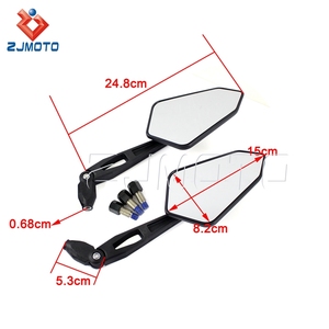 Espejo Retrovisor lateral de motocicleta para motocicletas y bicicletas eléctricas Espejos de 8mm y 10mm - Product Image 2