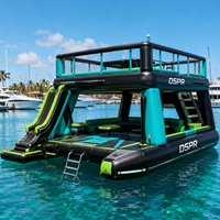 Plateforme flottante gonflable avec surface en EVA, flotteur robuste pour yacht, bateau, utilisation en lac