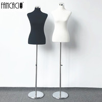 Foam Tailor Torso Half Body Mannequin with Base