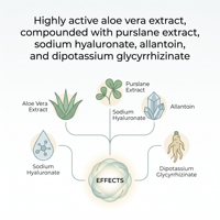 Masque en tissu Tencel à l'Aloe Vera OEM/ODM Marque Privée Hydratant Apaisant Éclatant Conditionnant Adoucissant pour la Peau
