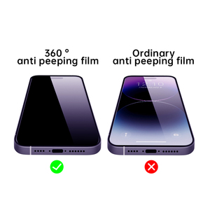 360 độ chống vân tay & chống gián điệp Tempered Glass bảo vệ màn hình cho <span class=keywords><strong>iPhone</strong></span> 15 16 Pro Max bảo vệ sự riêng tư cho điện thoại di động - Product Image 3