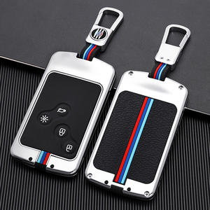 Housse de clé de voiture en alliage de Zinc pour <span class=keywords><strong>Renault</strong></span> Duster Captur Clio Logan Megane 1 2 3 Koleos Scenic housse de <span class=keywords><strong>Protection</strong></span> des clés accessoires - Product Image 2