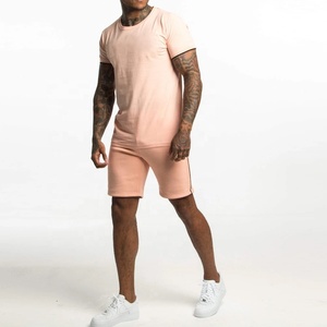 Men 2 Piece Outfits Summer Casual Crew Neck Muscle <b>Short</b> Sleeve Tee Shirts and Classic Fit Sport <b>Shorts</b> Set Cotton Tracksuit - Product Image 6