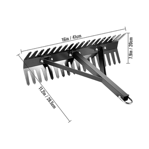 JH-Mech Outil de ratissage des mauvaises herbes <span class=keywords><strong>pour</strong></span> <span class=keywords><strong>nettoyer</strong></span> l'<span class=keywords><strong>étang</strong></span> ODM Pliable Jetable Revêtement en poudre en acier au carbone <span class=keywords><strong>Râteau</strong></span> flottant Outil de désherbage - Product Image 4