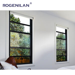 Fenêtre pivotante simple en aluminium trempé à double vitrage imperméable Rogenilan pour chambre à coucher, fournisseurs <span class=keywords><strong>de</strong></span> fenêtres sur mesure - Product Image 6