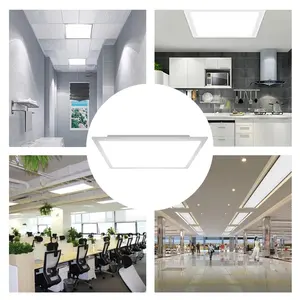 Hôtel bureau commercial carré 600*600mm couleur blanche plafond plat panneau lumineux LED 36W/40W/48W panneau lumineux LED
