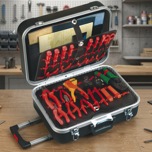 FERVI ABS <b>Tool</b> <b>Cases</b> Portable Utensil Bag with Wheeled Cart 460x330x190mm 25kg Capacity - Product Image 3
