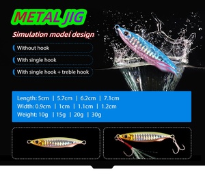 <span class=keywords><strong>Gorgons</strong></span> nuevo diseño 10g 15G 20G 30g barato Jig señuelo agua salada Metal Jigs Shore pesca señuelo - Product Image 6