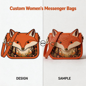 Bolso Bandolera Personalizado para Mujer con Estampado de Pulpo, de Cuero PU, Moderno y Portátil para Uso Diario - Product Image 3