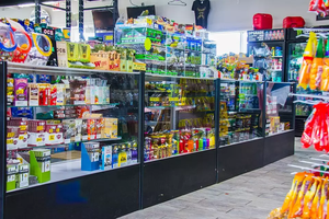 Cửa Hàng Tạp Hóa Cửa Hàng Khói Hiện Đại Thương Mại Trưng Bày Khói Bằng Gỗ Kính Cho Tủ Trưng Bày Khói Thuốc Lá Có Đèn LED - Product Image 4