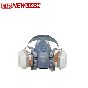 Máscara de <span class=keywords><strong>Gas</strong></span> con Filtro Reemplazable a Prueba de Polvo NEWLISON, Suministro de Fábrica, Respirador de Media Cara con Doble Filtro Reutilizable - Product Image 4