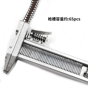 Pistola de clavos manual de acero St18g, longitud máxima de 2 1/2 pulgadas, capacidad para 65 clavos, para fijación de paredes en proyectos de bricolaje. - Product Image 4
