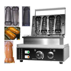 Machine à Snacks Électrique Commerciale Antiadhésive pour Hot-Dogs, Saucisses et Gaufres, 4 Pièces, Gaufrier en Forme de Pénis - Product Image 2