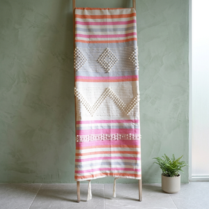 Eco-Friendly Cotton Pink Dune Organic - Handmade <b>Throw</b> | Decorative Dune <b>Throw</b> | Handmade - Product Image 3