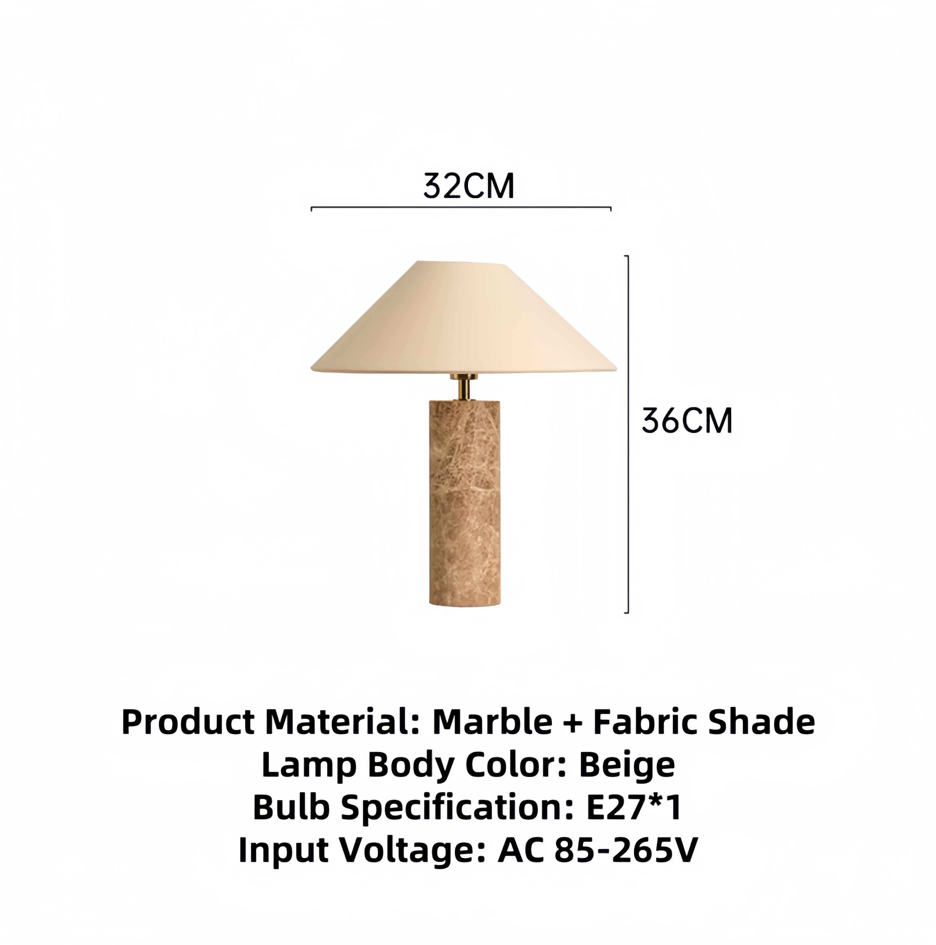 Beige D32*H36cm