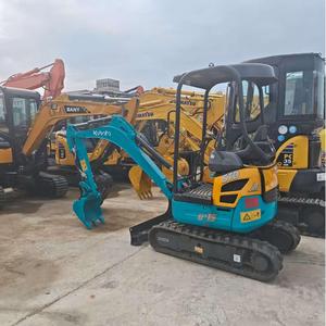 Mini excavadora con motor Kubota usada con función de oscilación lateral 1.5ton 1,7 T 1,8 T Motor bomba caja de cambios mejores precios de 1.5Ton - Product Image 2