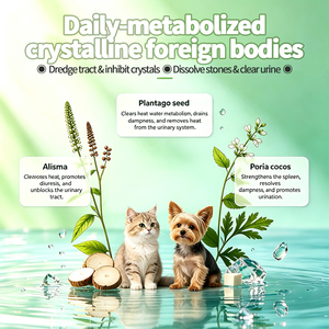 Suplemento Natural a Base de Hierbas <span class=keywords><strong>para</strong></span> el Alivio de Cálculos <span class=keywords><strong>Renales</strong></span> y Urinarios en Perros y Gatos, Fórmula de Medicina Tradicional China <span class=keywords><strong>para</strong></span> Disuria y Hematuria - Product Image 2