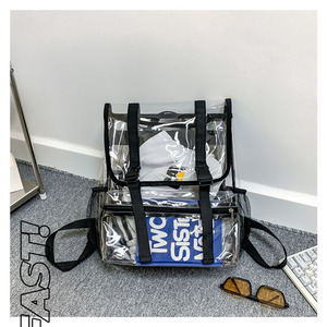 Custom Heavy Duty Pvc Transparent School <b>Backpack</b> <b>Clear</b> Bag Matte Plastic Bag Transparent <b>Clear</b> School <b>Backpack</b> Bag <b>Backpack</b> - Product Image 5