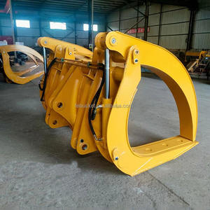 5 Tonnen Radlader aufsatz hydraulische Greifer lader Holz greifer zum Verkauf - Product Image 3