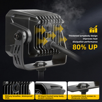 23W 3 pouces carré DRL LED Spot lampe de travail pour camion nouvel état IP68 étanche feu de position pour tout-terrain 4x4 lumière de travail