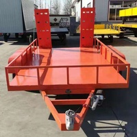 Petite remorque de voiture à plat en aluminium de 750kg avec le matériel en acier galvanisé par double axe pour des véhicules