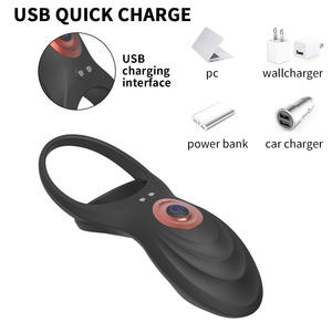 Cincin getar elektrik dengan Remote Control, cincin geser ganda, cincin getaran, 10 mode getaran, Vibrator meningkatkan ereksi - Product Image 4