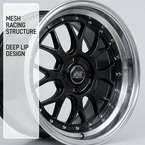 Flow Forming 17x7.5J Mesh-Felgen 4x100 PCD ET38 Tiefer Felgenkranz Leichtgewicht 9,5kg Tuning-Rennfelgen VIA JWL Zertifiziert - Product Image 3