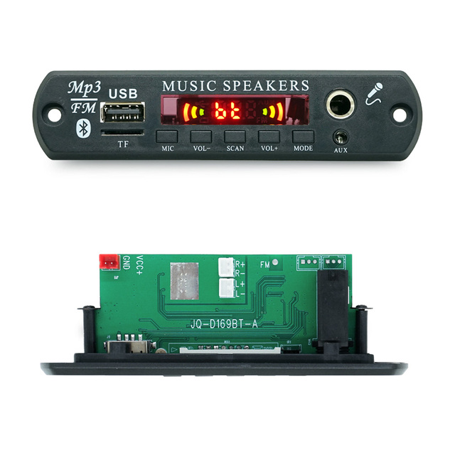 60 Watt Speaker Amplifier Board Bass Treble Echo Mp3 Player Power Amplifier Module With Microphone Function