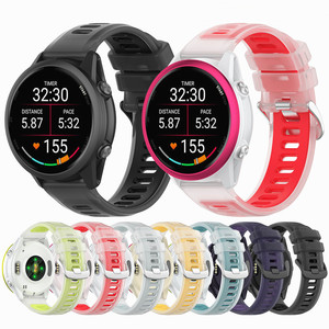 Correa de Reloj Deportiva de Silicona con Hebilla de Estilo Jelly para <span class=keywords><strong>Garmin</strong></span> Forerunner 570/255/265/55/158/245/645 Music, 20/22MM - Product Image 2