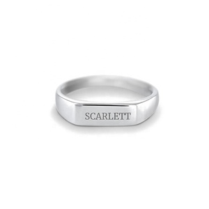 Nouvelle conception, bague de nom <span class=keywords><strong>Luna</strong></span> en argent sterling 925 plaqué or 18 carats - Product Image 3