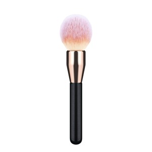 Pinceau à poudre à tête large en poils synthétiques type ampoule, manche en bois, n'absorbe pas la poudre, poils doux et moelleux, pour fond <span class=keywords><strong>de</strong></span> teint - Product Image 6