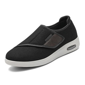 Удобная обувь без шнуровки для здоровья, с широким носком, обувь для диабетиков, для пожилых людей, для отека стопы, нейропатия, молоток, носок - Product Image 5