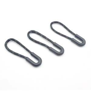 Wholesale Custom Logo ABS Non-<b>Lock</b> <b>Zipper</b> Pulls Puller <b>for</b> Bags-Custom Size Polyester/Nylon Cord PVC Plastic - Product Image 6