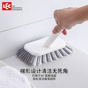 Brosse de nettoyage pour sol de salle de bain Lec, poils rigides, long manche, en nylon, pour toilettes, carrelages et sols - Product Image 1