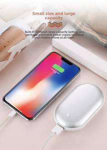 Calentador de manos eléctrico recargable por Usb con logotipo personalizado con Banco de energía portátil reutilizable Mini bolsillo calentador de calor de manos caliente para invierno - Product Image 5