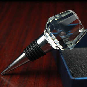 Tapón de vino transparente, recuerdo de <span class=keywords><strong>Cristal</strong></span>, rosa, decoración de boda - Product Image 5