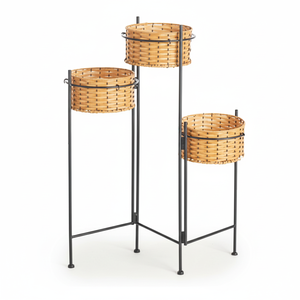 Cesta de ropa grande de ratán tejida a mano, cesta de hierba marina, macetas, maceta de algas marinas con asa, interior tejido a mano - Product Image 1