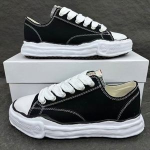 Baskets décontractées de luxe pour hommes et femmes, en toile noire à lacets, style rétro, avec semelle MY Hank OG et embout, de haute qualité - Product Image 1