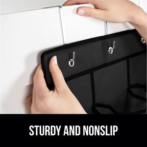 Best Selling Foldable 24 Mesh Pockets Behind Door Hanger Organizer Black Fabric <b>Storage</b> Bags for <b>Shoes</b> - Product Image 6