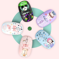 Souris verticale ergonomique sans fil 2,4 G, silencieuse, portable, rechargeable, mignonne, mini souris d'ordinateur pour ordinateur portable, ordinateur de bureau, usage domestique ou professionnel