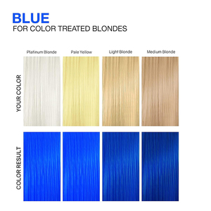 Shampoo colorant <span class=keywords><strong>bleu</strong></span> Haardy - Coloration capillaire semi-permanente, shampooing colorant pour cheveux bouclés, secs et normaux, 8 nuances - Product Image 3