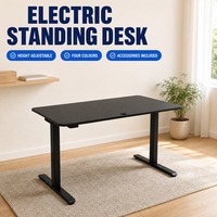 Cadre de bureau assis-debout électrique à moteur unique, version e-commerce, tables incluses