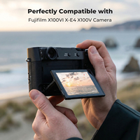 Kit de protection d'écran K&F Concept pour appareil photo Fuji, sept pièces, avec niveau de monture flash et chiffon de nettoyage sous vide pour Fuji X100V