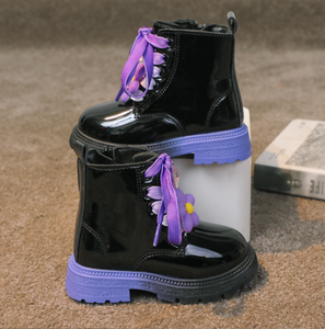 Boys' and Girls' Boots Winter and Autumn New Boot for Primary School Students Gradient Color Short Boots - Product Image 6