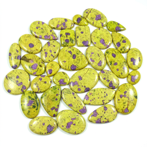 Top Quality Natural Quartz Atlantisite Loose Cabochon Opaque Customizable Size Gemstone Wholesale Lot for Jewelry Making - Product Image 1