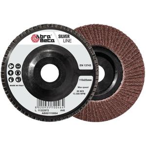 ABRA BETA - AB001110206 Discos de solapa con respaldo de nylon y tela de corindón con perfil plano (paquete múltiple) ABRASIVOS - Product Image 1