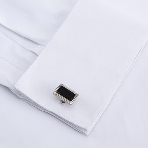 Camicie da uomo di alta qualità camicie a doppio polsino in cotone camicie eleganti da lavoro con collo quadrato a maniche lunghe disponibili in stock - Product Image 3