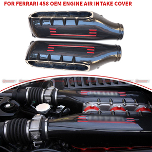 ฝาครอบช่องลมเข้าเครื่องยนต์คาร์บอนไฟเบอร์แห้งคุณภาพเยี่ยมสไตล์ OEM สำหรับรถยนต์เฟอร์รารี่ 458 - Product Image 1